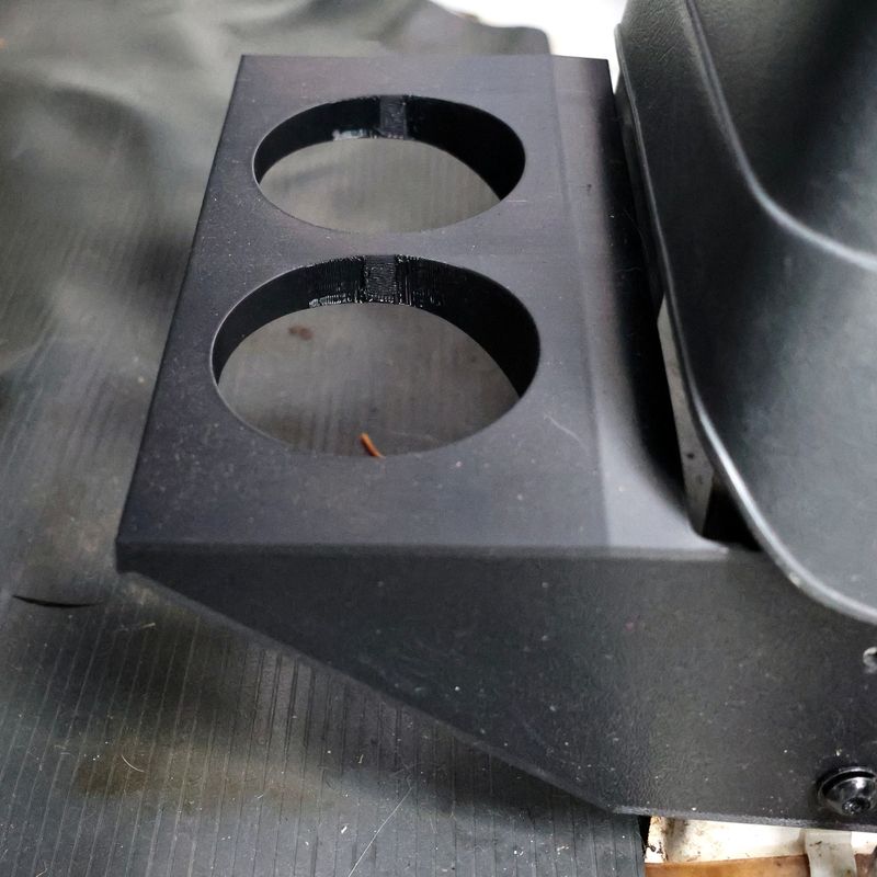 Both 73 mm openings seen from above